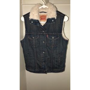 🐼🐼🐼Levi Jean Fur Vest